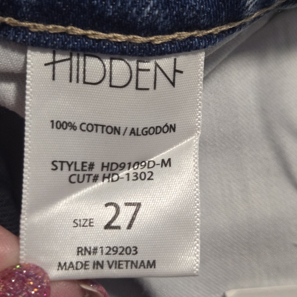 Hidden “Logan” NWT Women’s Light Blue Distressed Jeans - Picture 11 of 13